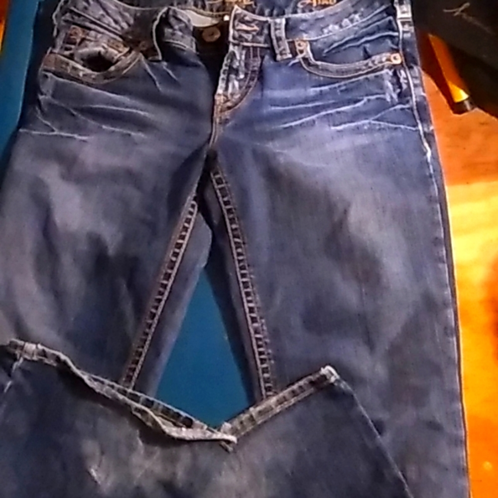 Silver jeans